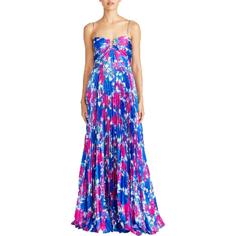 Buy Now ML Monique Lhuillier Womens Pleated Full Evening Dress