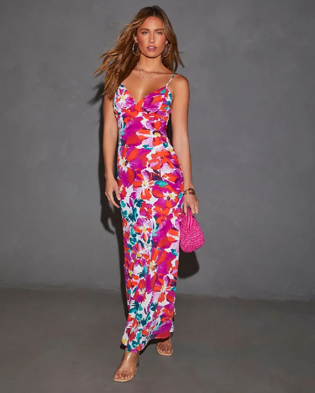 Limited Edition Jazelle Floral Maxi Slip Dress