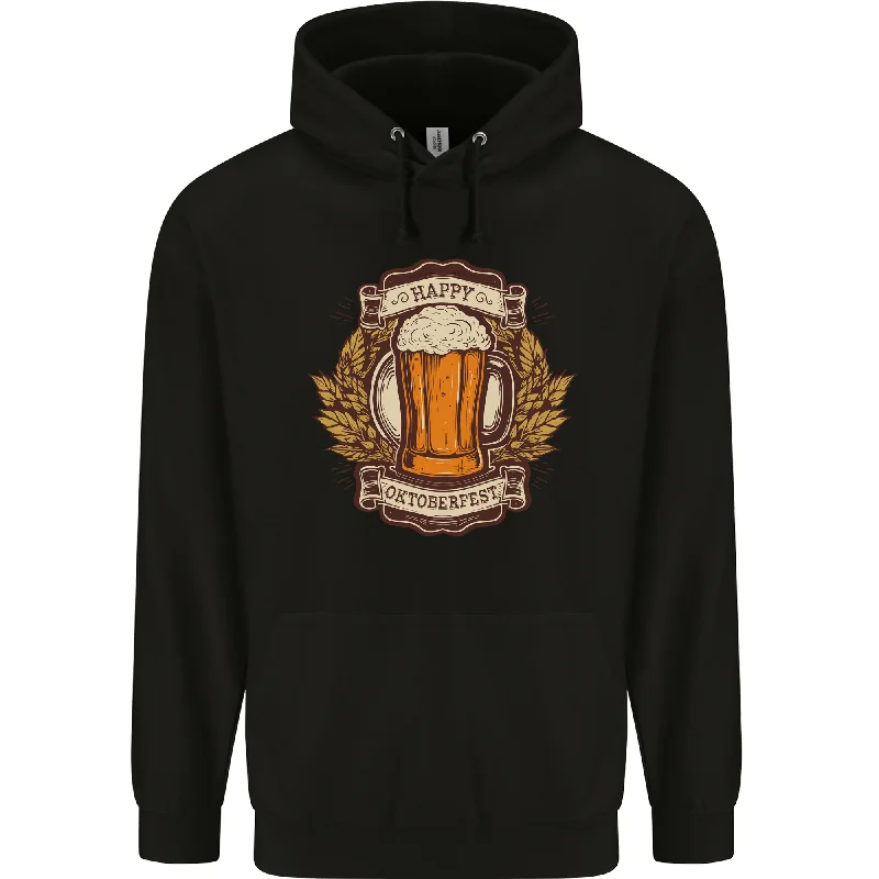 Deal Dash Happy Oktoberfest Octoberfest Beer Mens 80% Cotton Hoodie