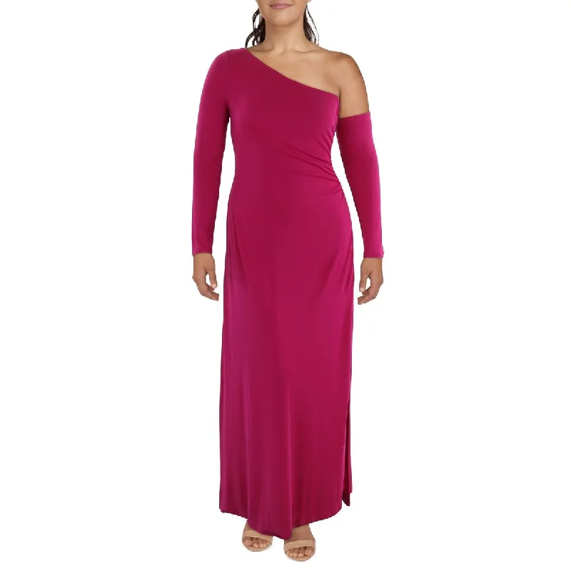 Price Break Donna Karan Womens Asymmetric One Shoulder Evening Dress