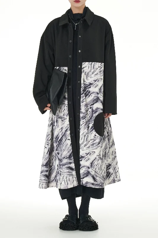 New Arrival Shadow Dance Trench Coat Dress