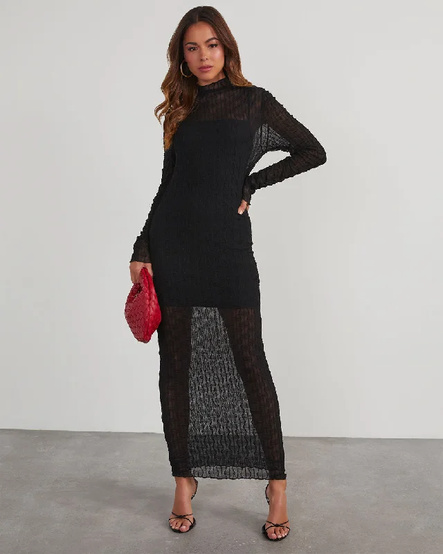 Stock Clearance Take Me Dancing Long Sleeve Midi Dress