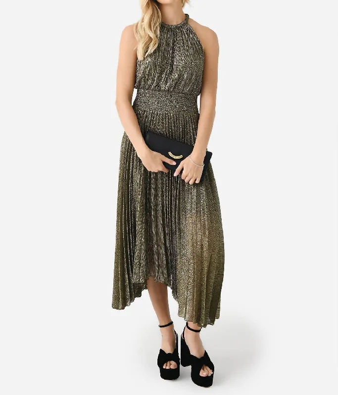 Fantastic Offers Renzo Ii Midi Dress In Gold