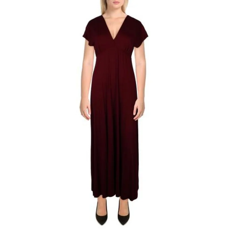 Deal Explosion 24seven Comfort Apparel Womens T-shirt Dress Faux Wrap top Shift Dress