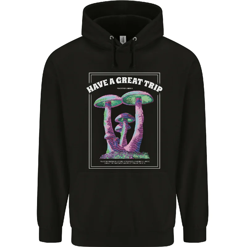 Huge Discounts Have a Great Trip Magic Mushrooms LSD Hippy Mens 80% Cotton Hoodie