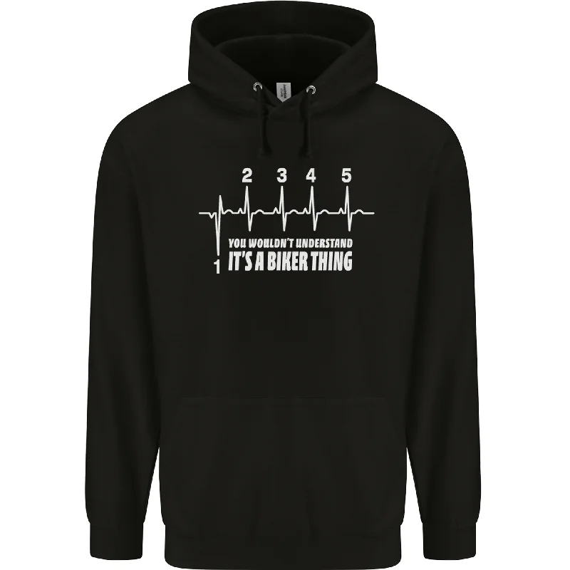 Markdown Madness Its a Biker Thing Motorcycle Motorbike Mens 80% Cotton Hoodie