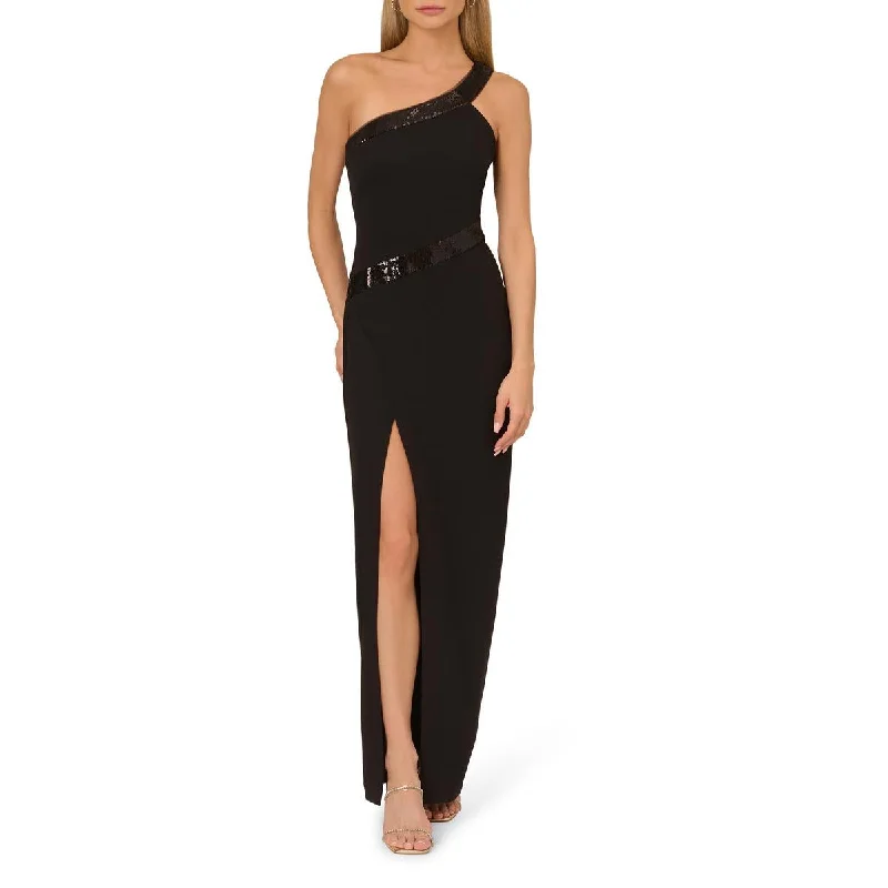 Limited Availability Adrianna Papell Womens Crepe Sequin Evening Dress