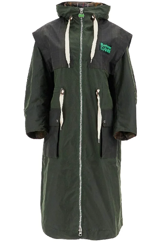 Exclusive Deal Waxed Cotton Parka Jacket  - Green