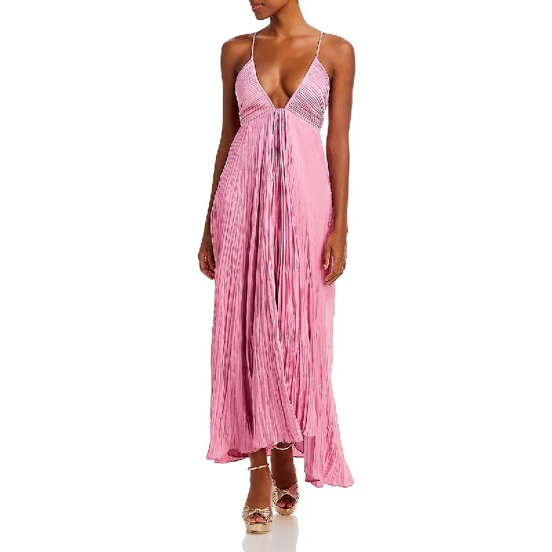 Crazy Savings A.L.C. Womens Tea-Length Pleated Maxi Dress