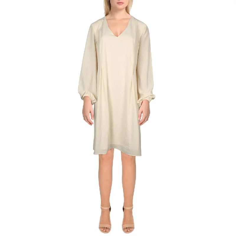 Lowest Price INC Womens Metallic Work day Wear Shift Dress