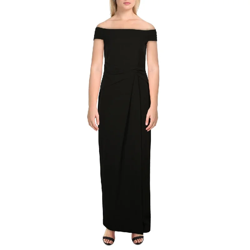 Price Smash Lauren Ralph Lauren Womens Gathered Tea Length Evening Dress