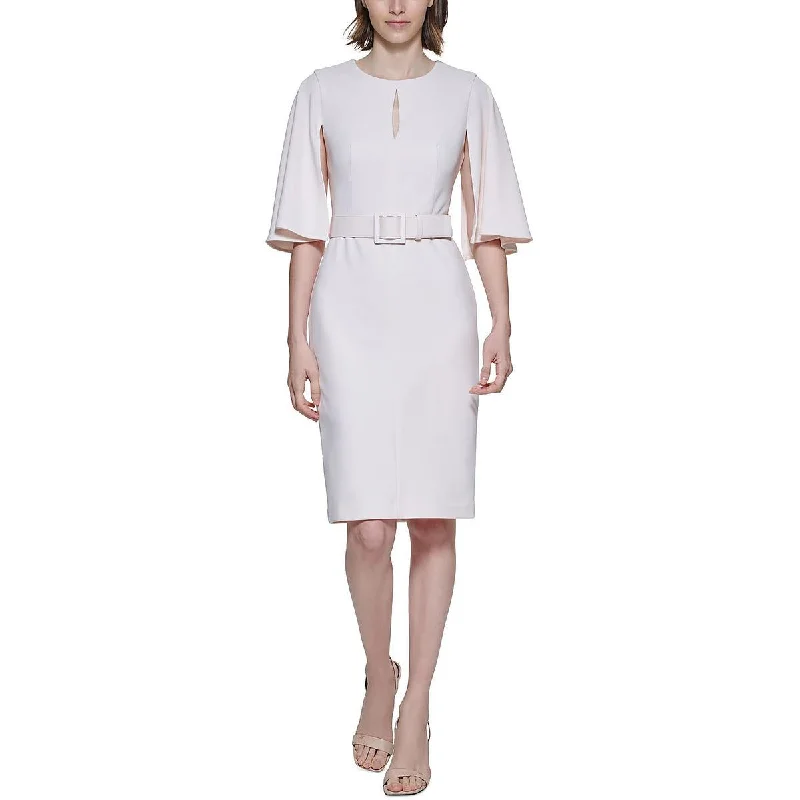 Seasonal Clearance Calvin Klein Womens Knee-Length Party Sheath Dress