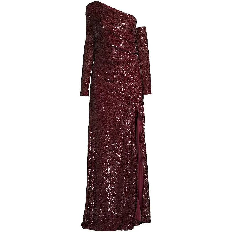 Limited Time Discount Donna Karan Womens Mesh Sequined Evening Dress