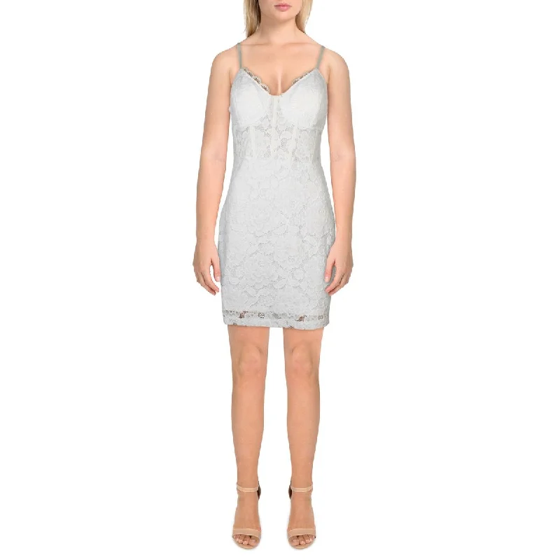 Price Reduction B. Darlin Womens Juniors Metallic Knee-Length Cocktail And Party Dress