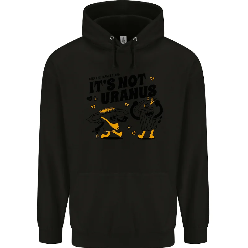 Discount Extravaganza Its Not Uranus Funny Climate Change Mens 80% Cotton Hoodie