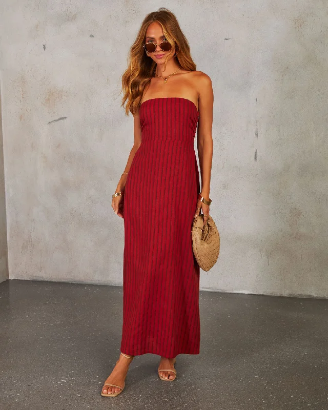 Super Deal Need You Always Strapless Maxi Dress
