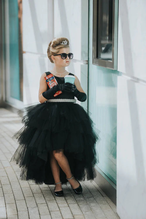 Epic Deals Tip Top 5658 Girls Layered Tulle High Low Skirt Formal Dress Satin Formal Gown Flower Girl