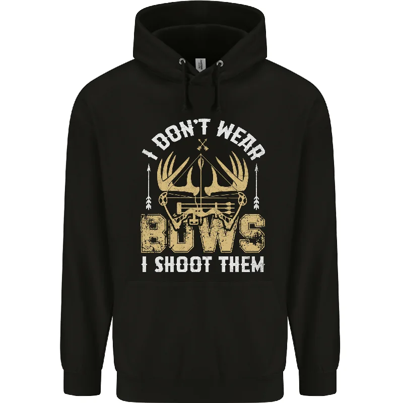 Lowest Price I Dont Wear Bows I Shoot Them Archery Mens 80% Cotton Hoodie