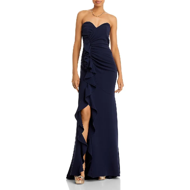 Unbeatable Prices Cinq a Sept Womens Hyde Ruched Cascade Ruffle Evening Dress
