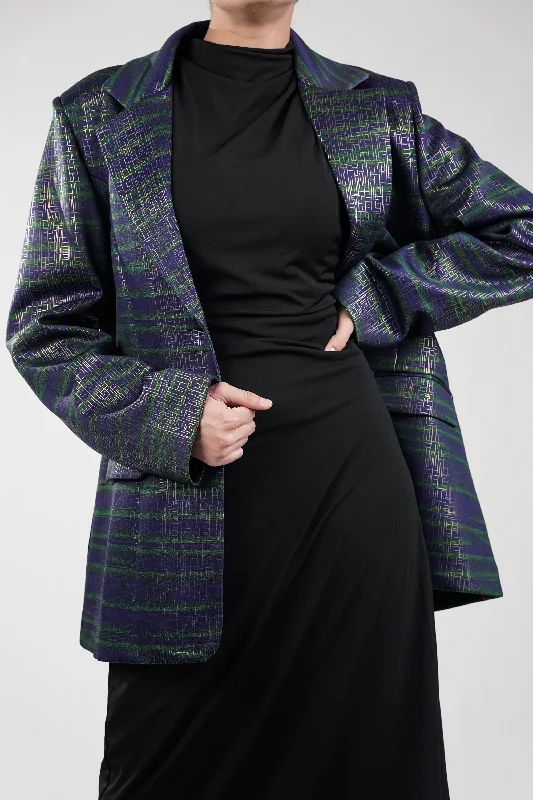 Super Deal Indigo Ivy Suede Blazer