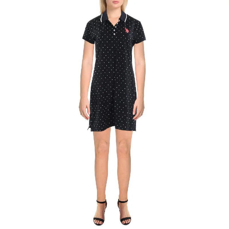 Referral Discount U.S. Polo Association Womens Mini Logo Shirtdress