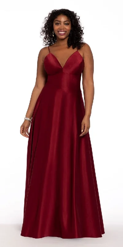 Exclusive Online Offer Satin Spaghetti Slip Ball Gown