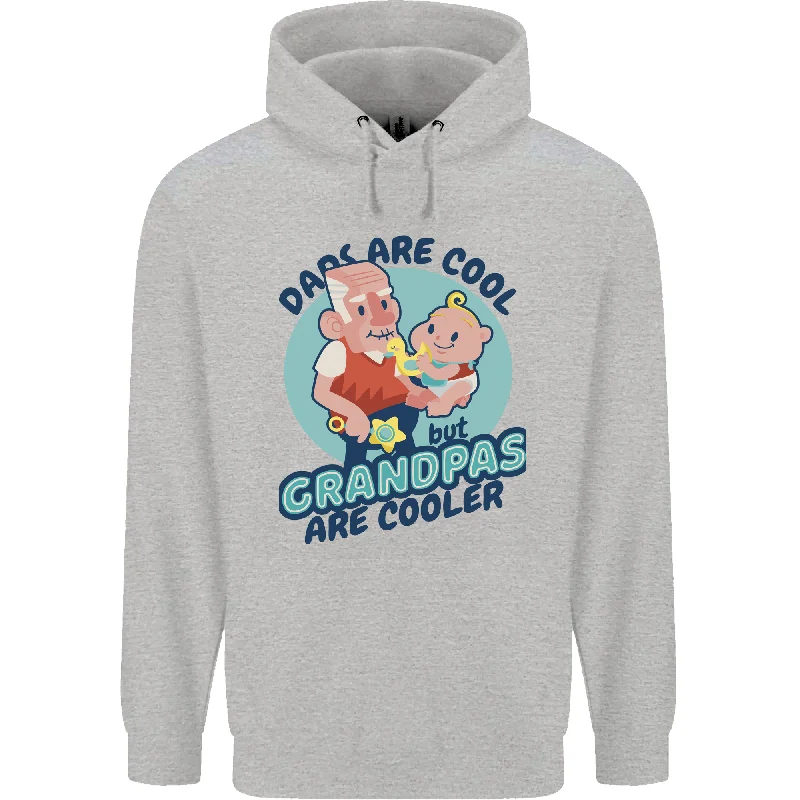 Weekend Deal Grandpas are Cooler Grandparents Day Mens 80% Cotton Hoodie