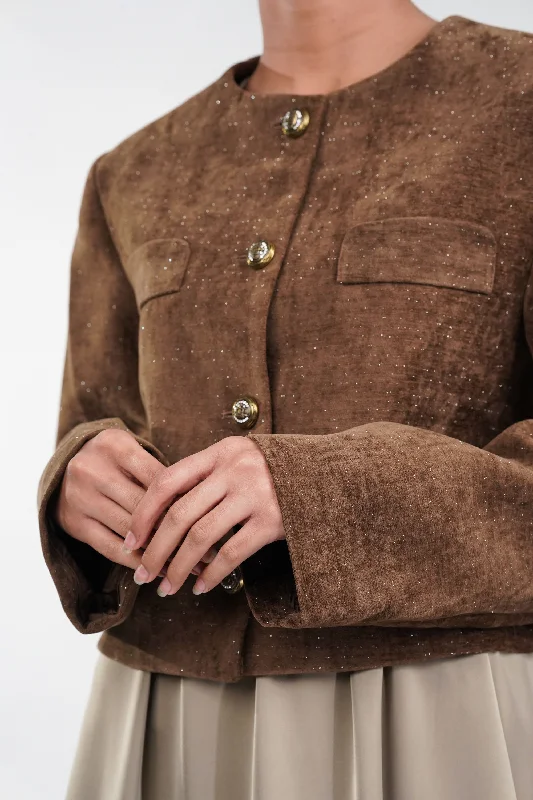 Bargain Bin Velvet Bronze Blazer
