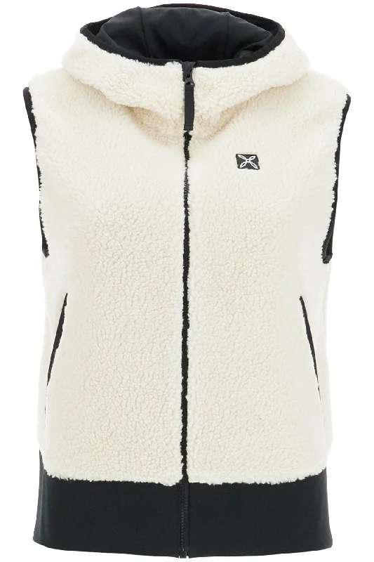 While Supplies Last Sherpa Hooded Vest With  - Neutro