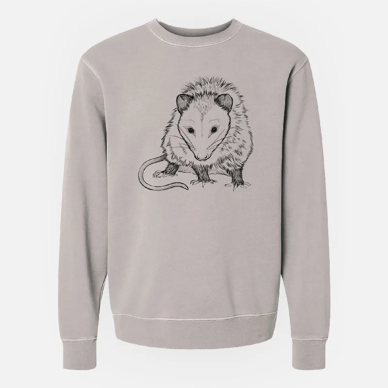 Buy More, Save More Virginia Opossum - Didelphis virginiana - Unisex Pigment Dyed Crew Sweatshirt Buy More, Save More Virginia Opossum - Didelphis virginiana - Unisex Pigment Dyed Crew Sweatshirt