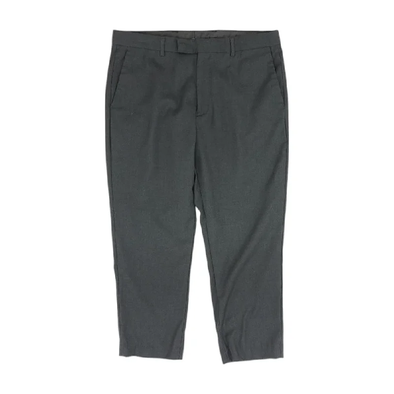 Buy Now Charcoal Solid Dress Pants