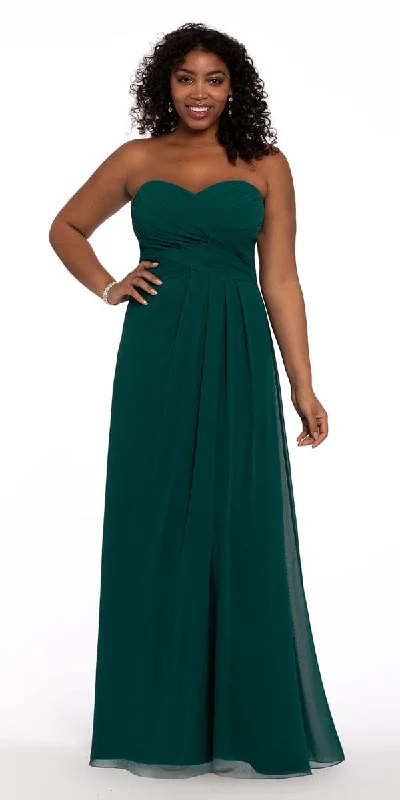 Instant Discount Strapless Criss Cross Bodice Dress - Petite