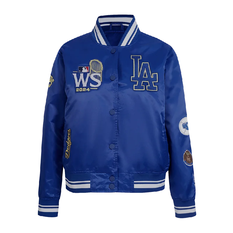 Don't Wait CHAMARRA DE SATÉN MLB LOS ANGELES DODGERS WORLD SERIES 2024 PARA MUJER