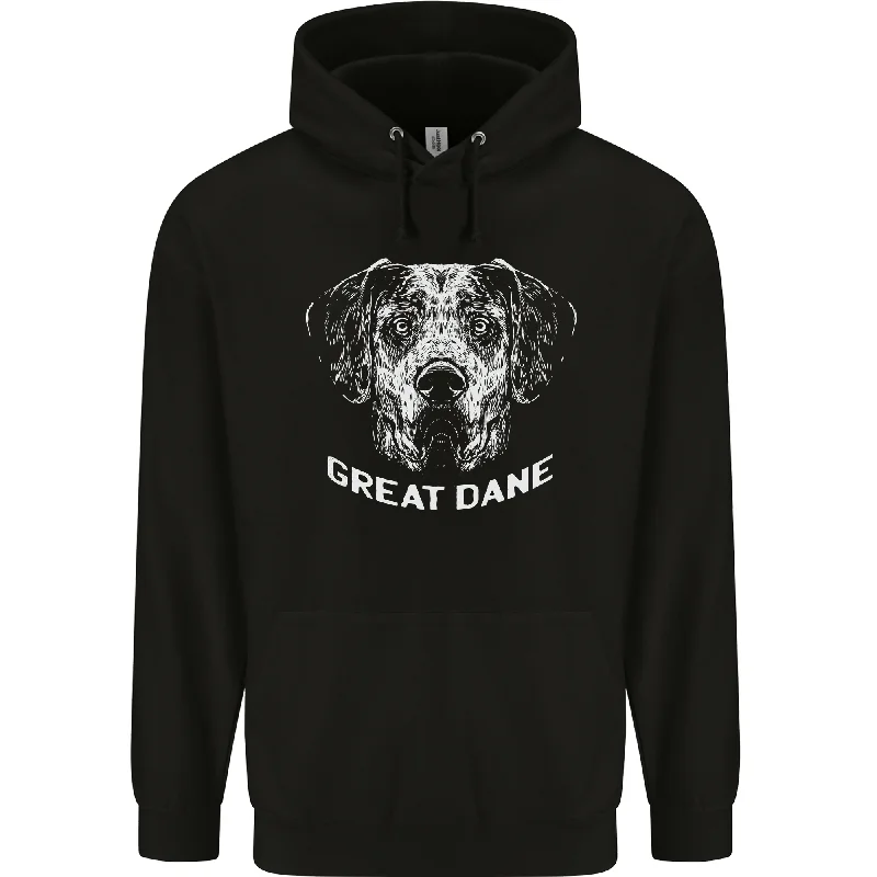 Flash Sale Great Dane Dog Mens 80% Cotton Hoodie