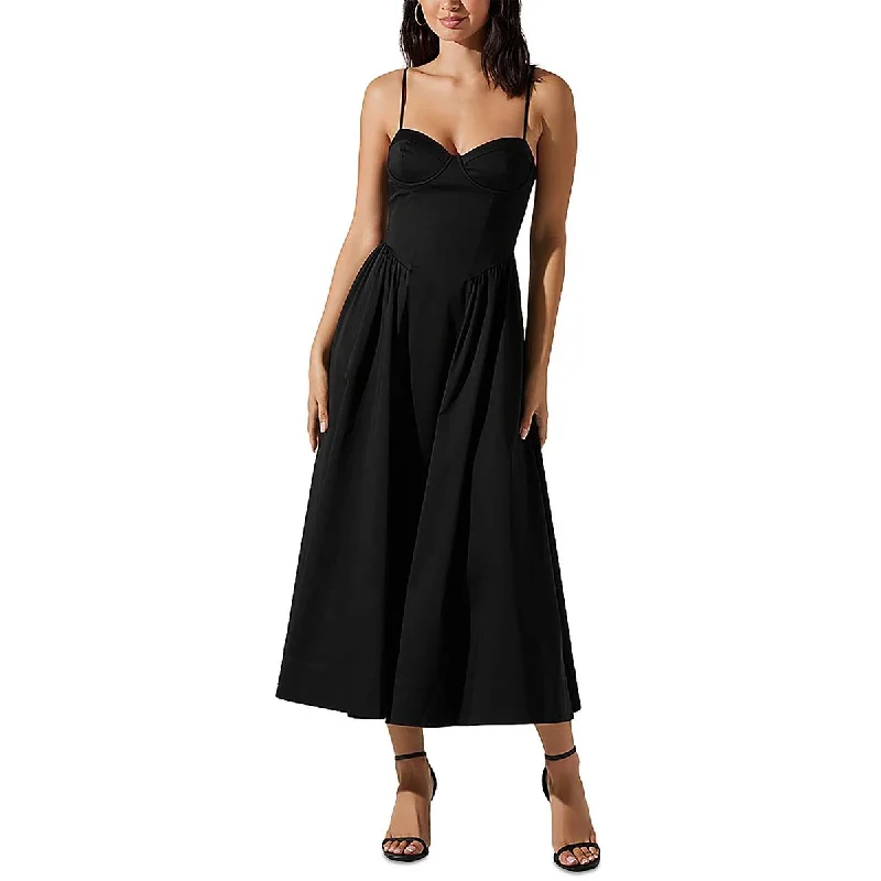 Flash Sale ASTR the Label Womens Corset Sea,ed Ribbed Maxi Dress