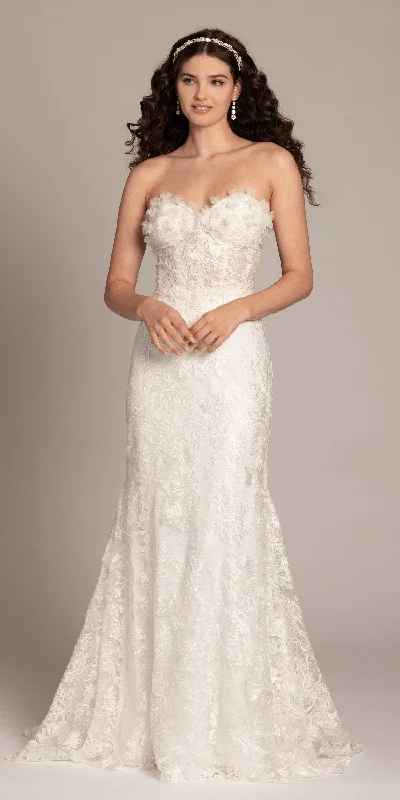 Huge Savings Sweetheart 3D Embellished Lace Corset Mermaid Dress