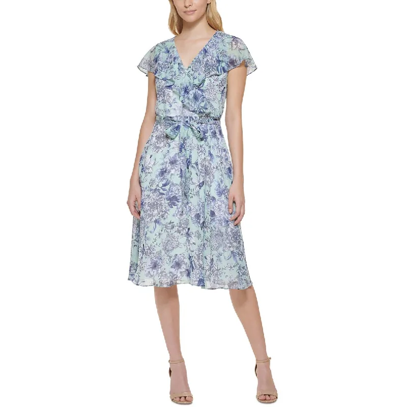 Huge Discounts Tommy Hilfiger Womens Wedding Guest Midi Shift Dress