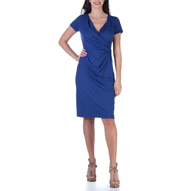 Unbeatable Prices 24seven Comfort Apparel Womens Surplice Calf Midi Dress