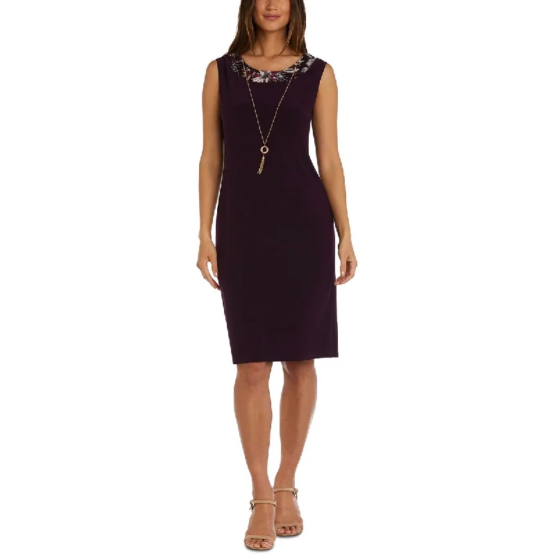 Crazy Savings R&M Richards Womens Jersey Sleeveless Sheath Dress