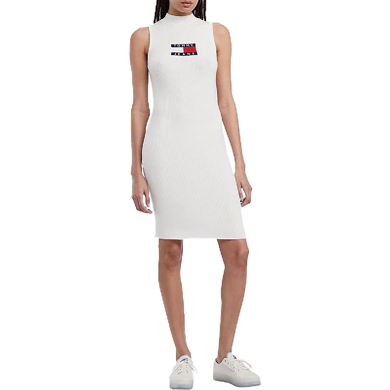 Fantastic Deals Tommy Hilfiger Womens Ribbed Casual Sweaterdress