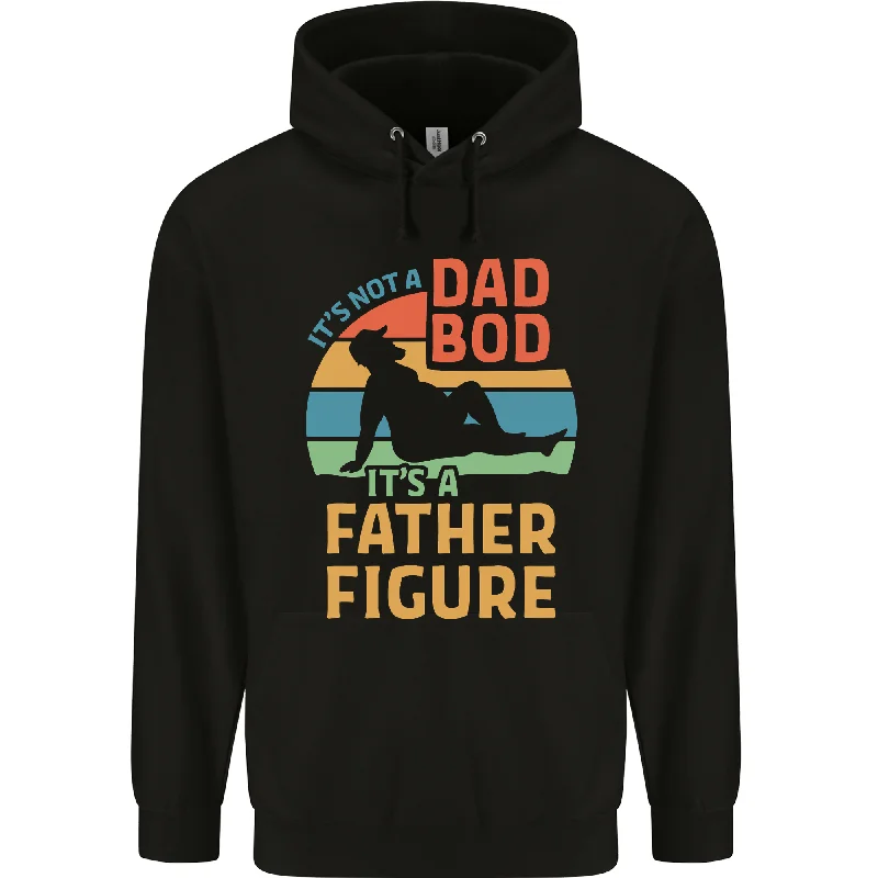Super Sale Its Not a Dad Bod Its a Father Figure Mens 80% Cotton Hoodie