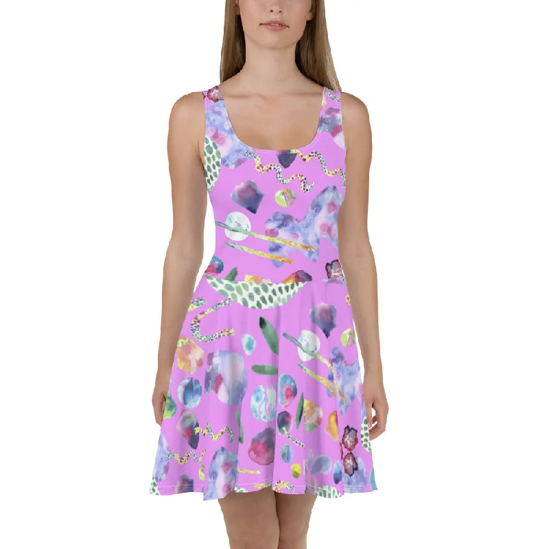 Extra Savings Bubblegum Garden Skater Dress