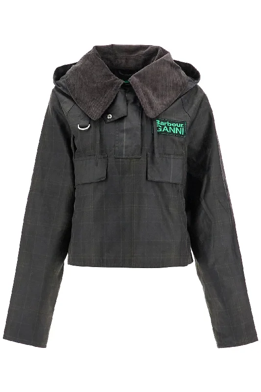 Unmissable Offer Checked Cotton Anorak With Plaid  - Black