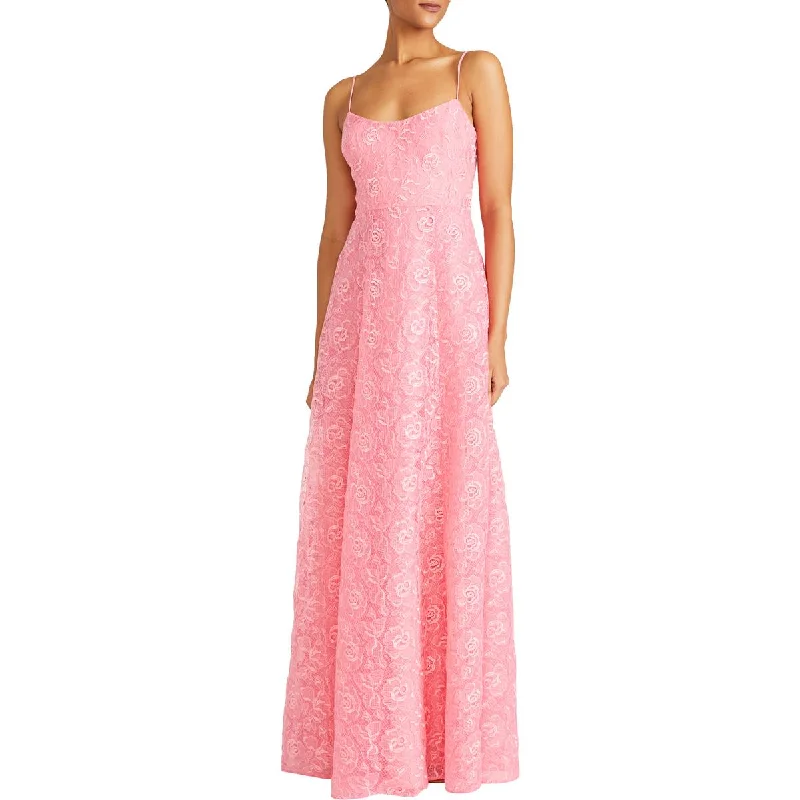 Low Prices ML Monique Lhuillier Womens Lace Tea Length Evening Dress