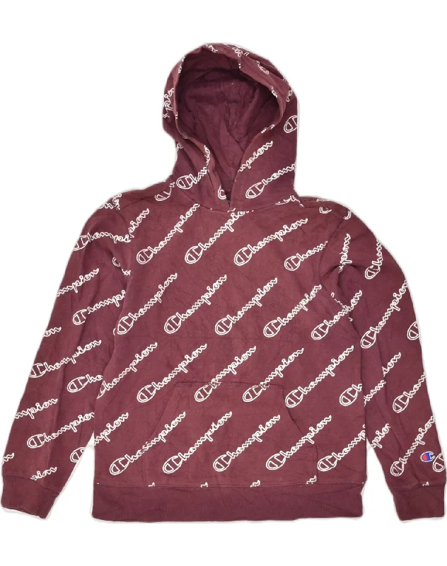 Exclusive Online Offer CHAMPION Womens Graphic Hoodie Jumper UK 14 Large Burgundy Cotton Exclusive Online Offer CHAMPION Womens Graphic Hoodie Jumper UK 14 Large Burgundy Cotton