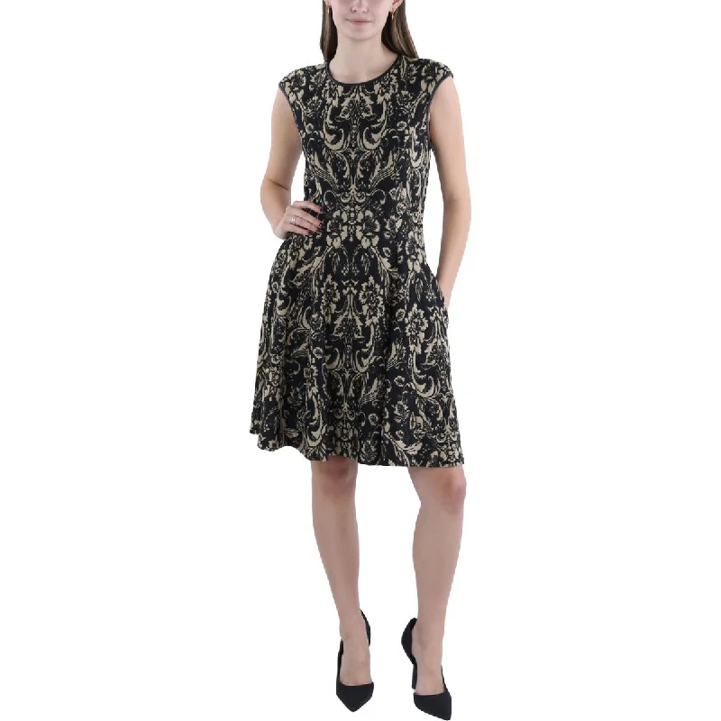 Price Drop Vince Camuto Womens Metallic Mini Cocktail And Party Dress