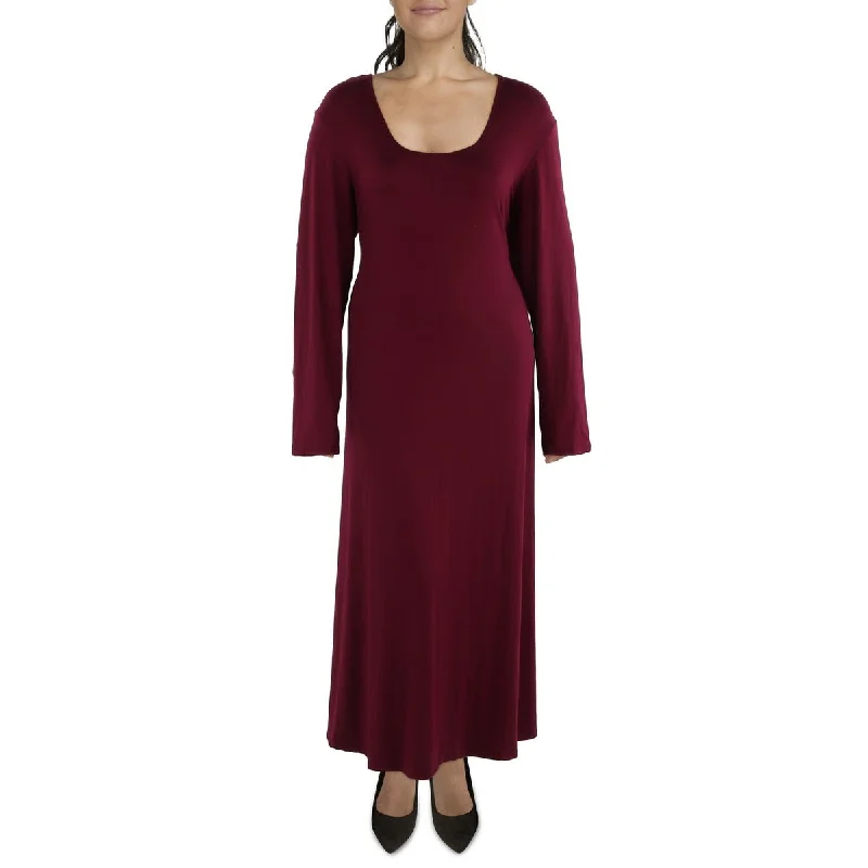 Price Drop Alert 24seven Comfort Apparel Womens Plus Scoop Neck Flared Shift Dress