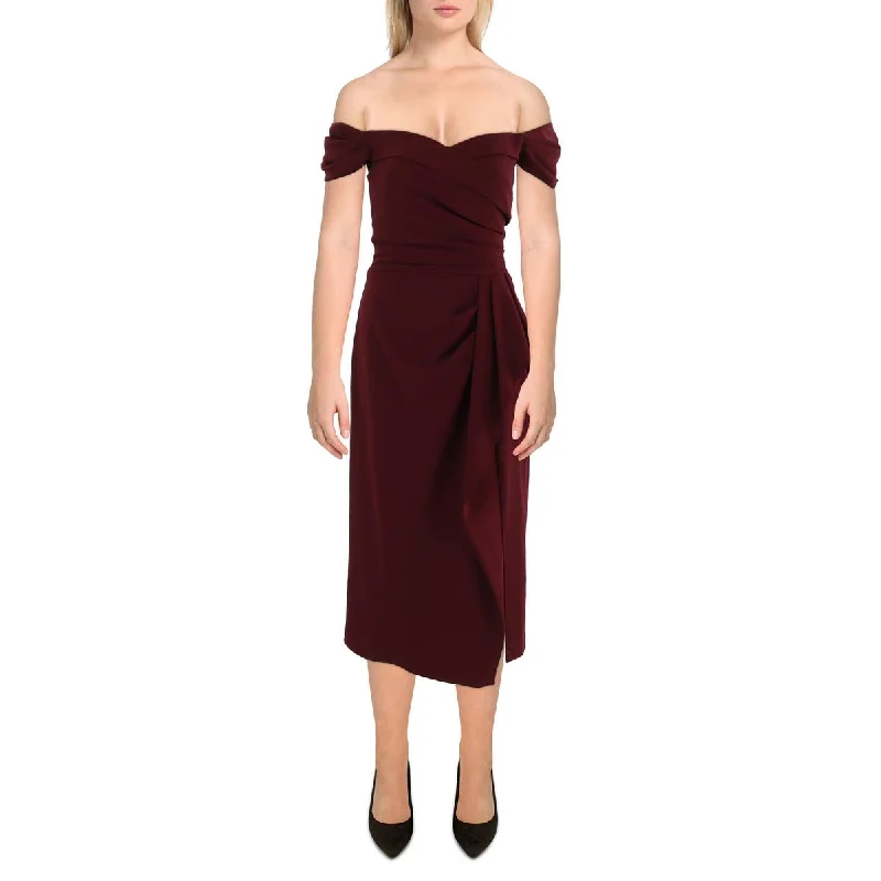 One-DAY Sale Betsy & Adam Womens Scuba Crepe Sheath Dress