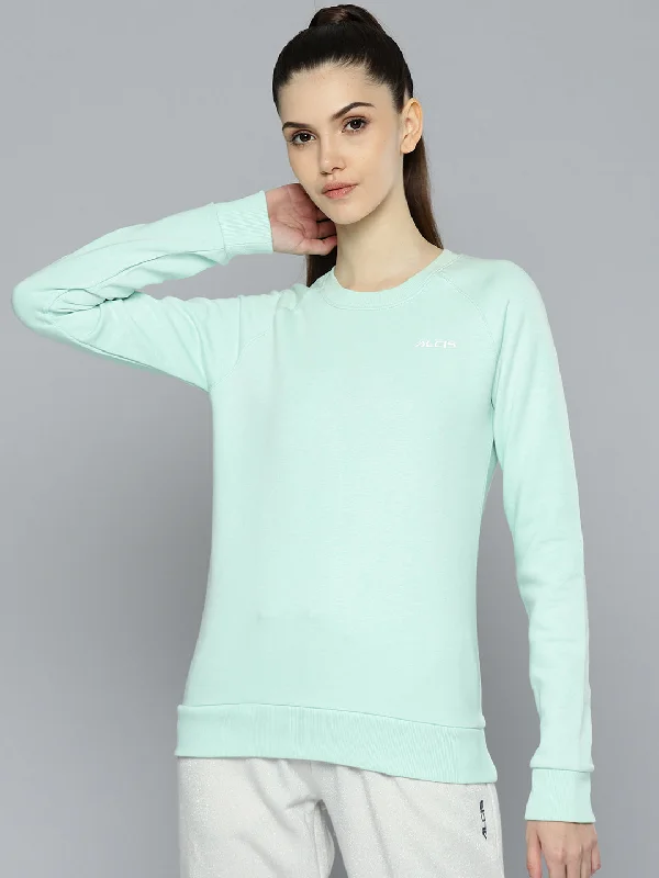 Deal Dash Alcis Women Green Solid Sweatshirt