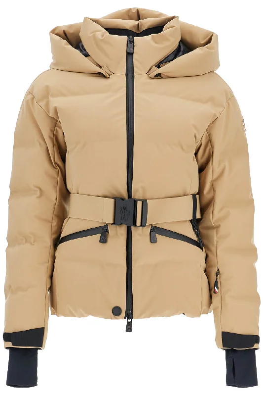 Deep Discounts Tolima Belted Ski Down Jacket  - Beige